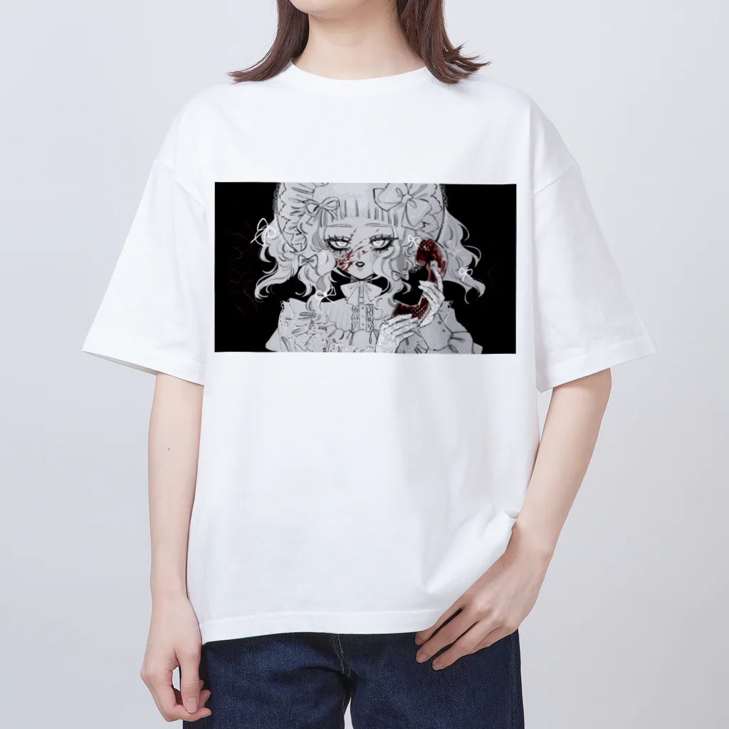 ぬば子。の警察を呼ぶ少女 オーバーサイズTシャツ