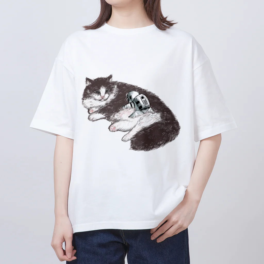 ばろうずのオブジェクト「猫」 オーバーサイズTシャツ