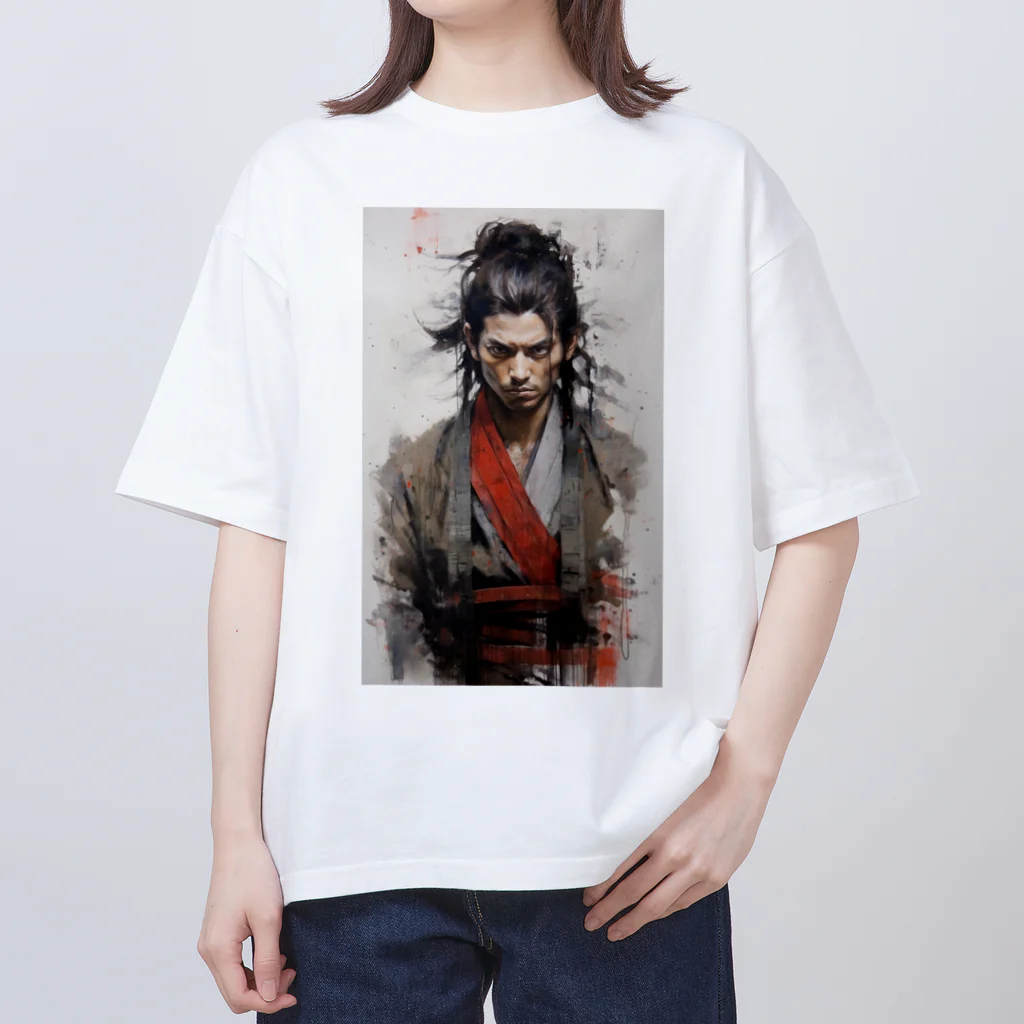 News US Suzuri Storeの侍 サムライアート 其の壱 Oversized T-Shirt