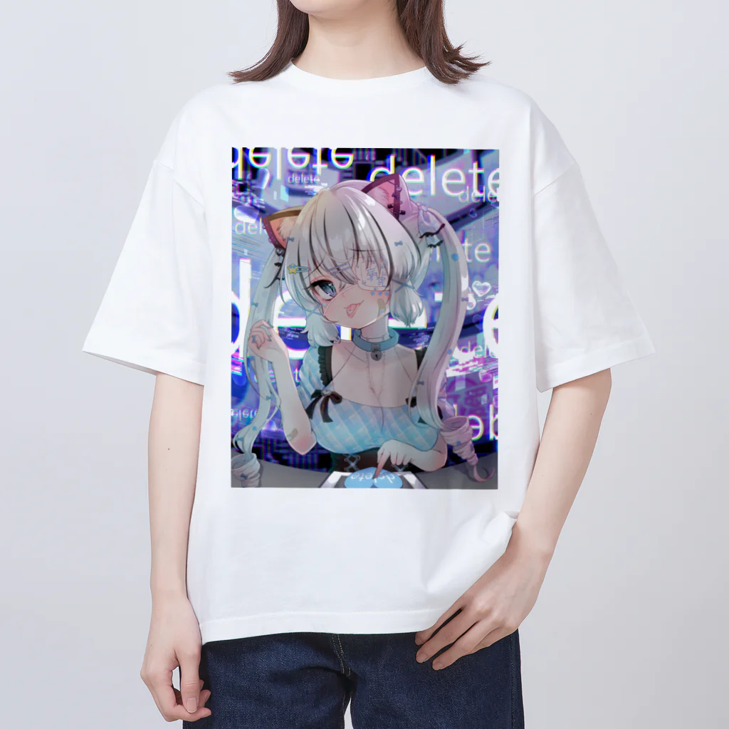 radennbyakkoの地雷系ブラック白虎 Oversized T-Shirt