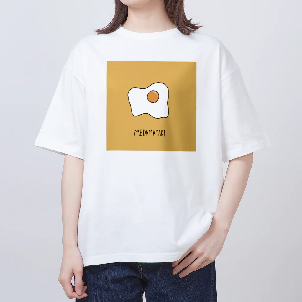 とある丸眼鏡の描き散らしのMEDAMAYAKI オーバーサイズTシャツ