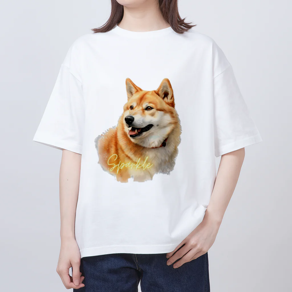 デジタルキャンバスの"シバワンダー" 柴犬愛好家Tシャツ Oversized T-Shirt