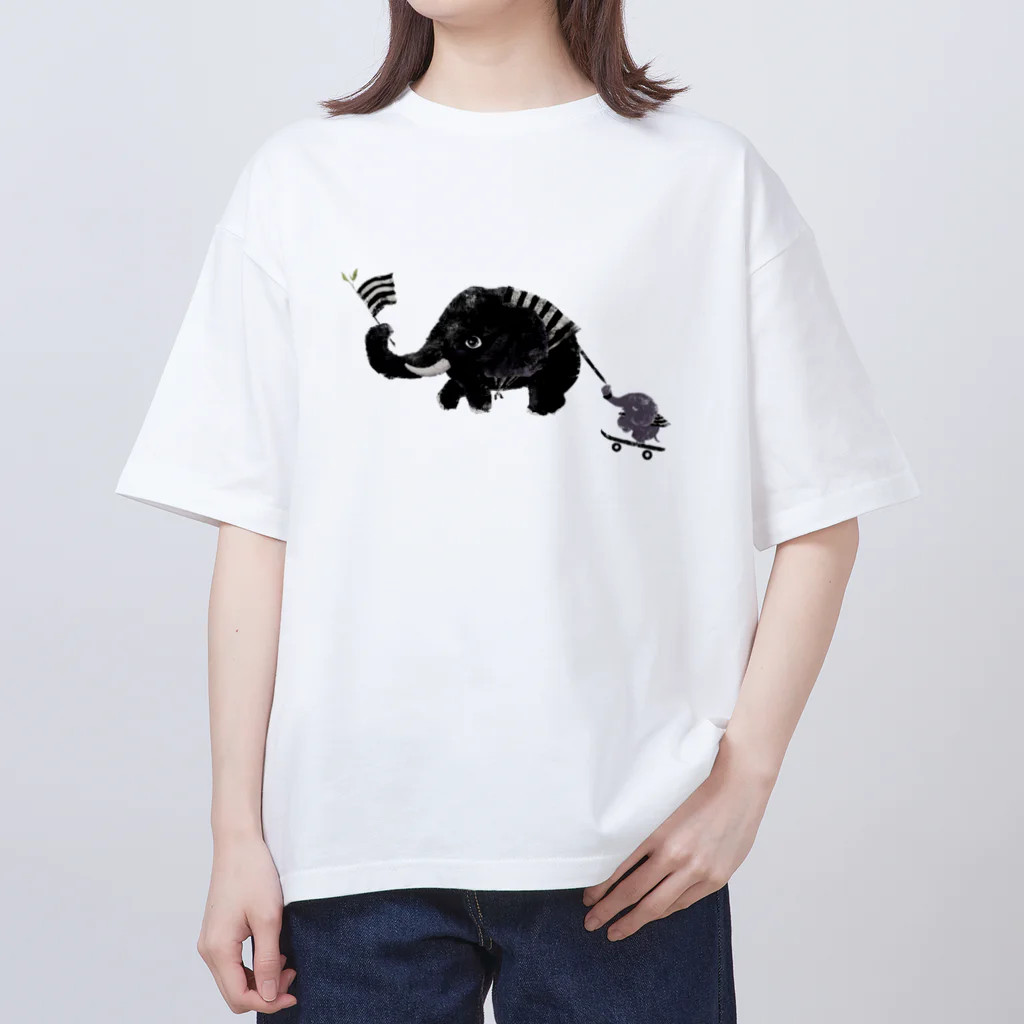 nanaqsaのぞうさん オーバーサイズTシャツ