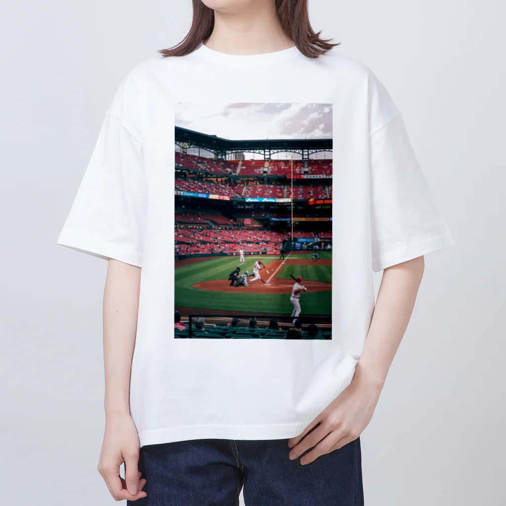 ラーメンマッスルショップのラーメンマッスル　メジャーリーグ⚾️ Oversized T-Shirt