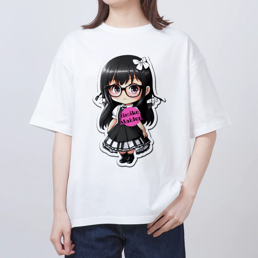 Jimiko Maiden (ジミコメイデン)の【Jimiko Maiden】おすましメイド2 Oversized T-Shirt