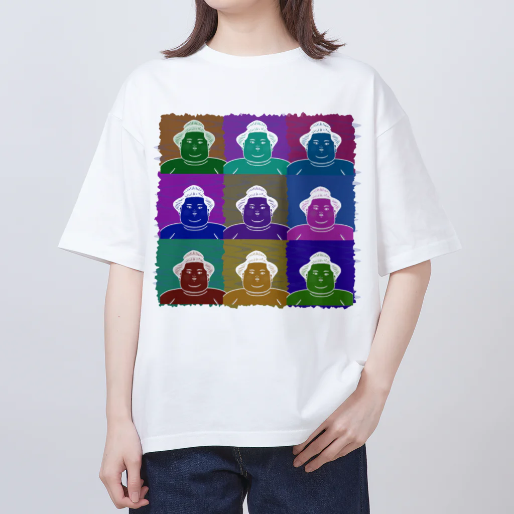 Heiwa_AriのSUMO WRESTLER (multicolor) オーバーサイズTシャツ