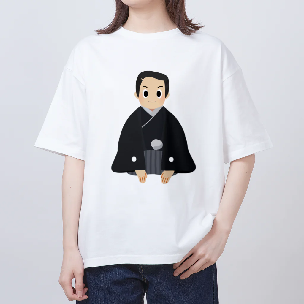 Mashiro2023の紋付袴の花婿 Oversized T-Shirt