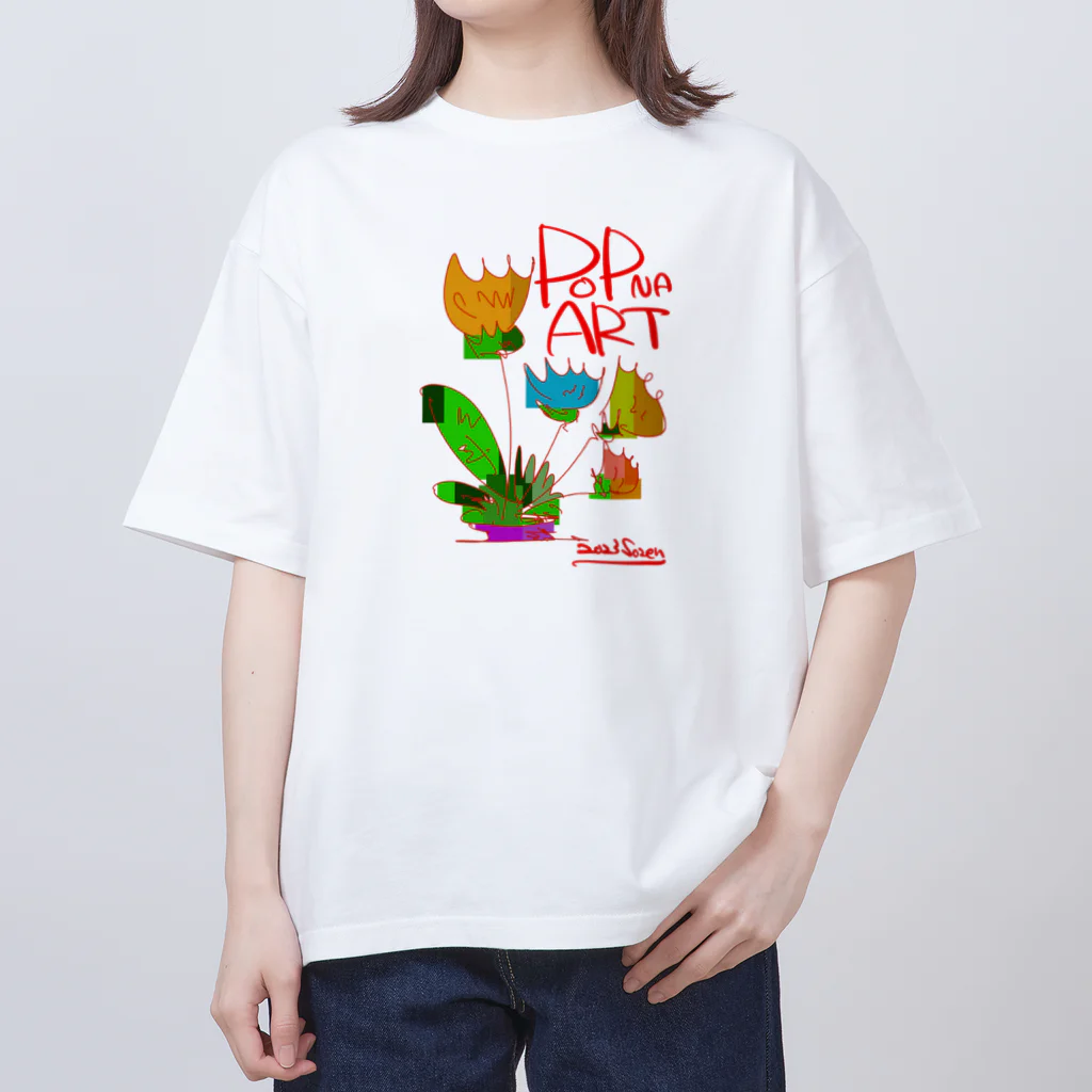 スタジオばんやの花 Oversized T-Shirt