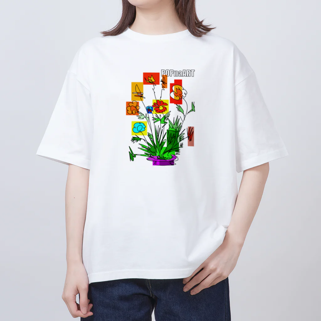 スタジオばんやの花花 Oversized T-Shirt