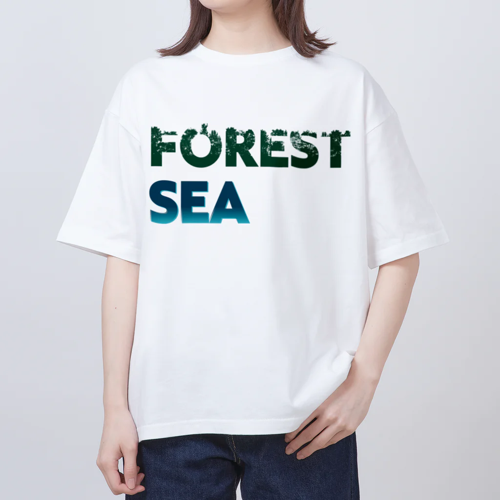 たんたんDESIGNの海を守るには森から オーバーサイズTシャツ