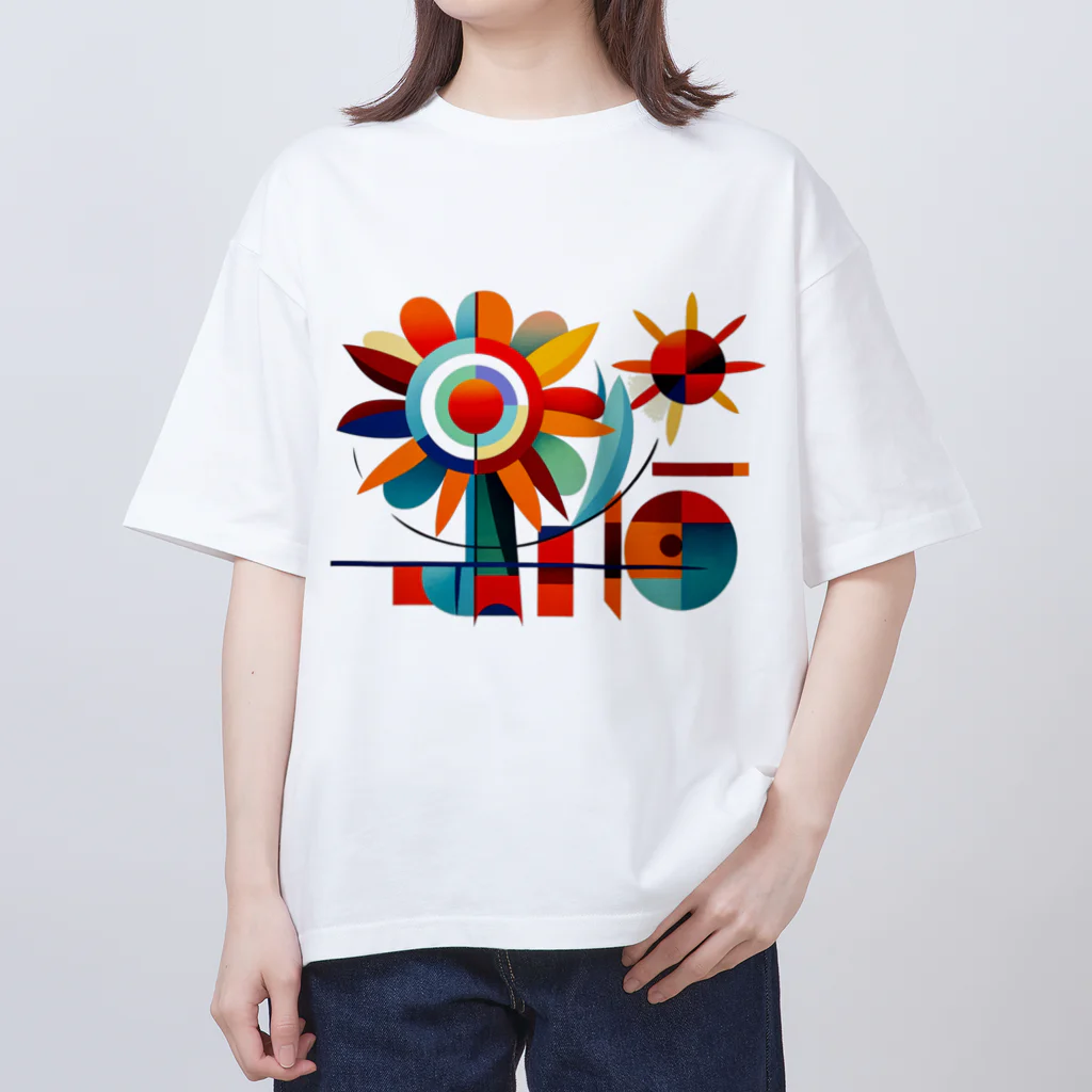 太陽の光に包まれて　Wrapped in Sunlightの太陽のように輝く Oversized T-Shirt