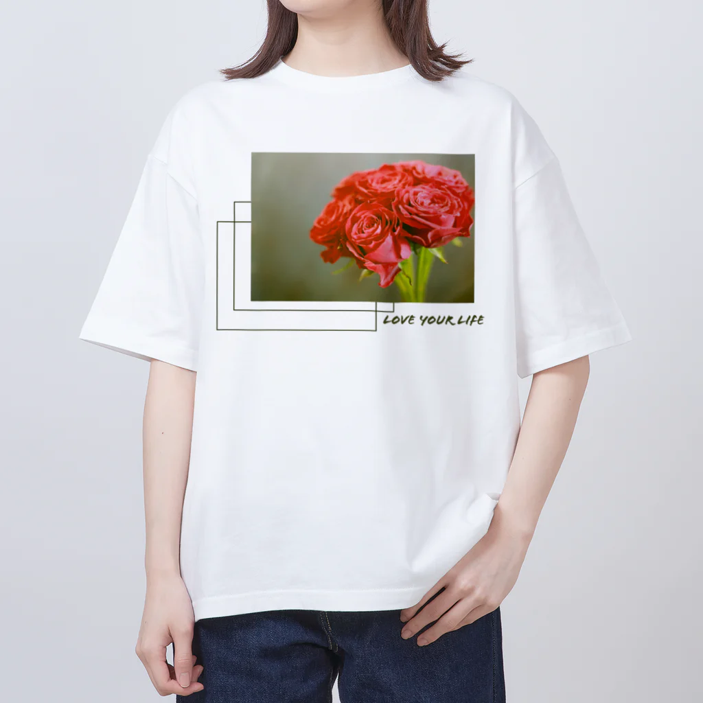 よしえのフォトT・フォトグッズのlove your life オーバーサイズTシャツ