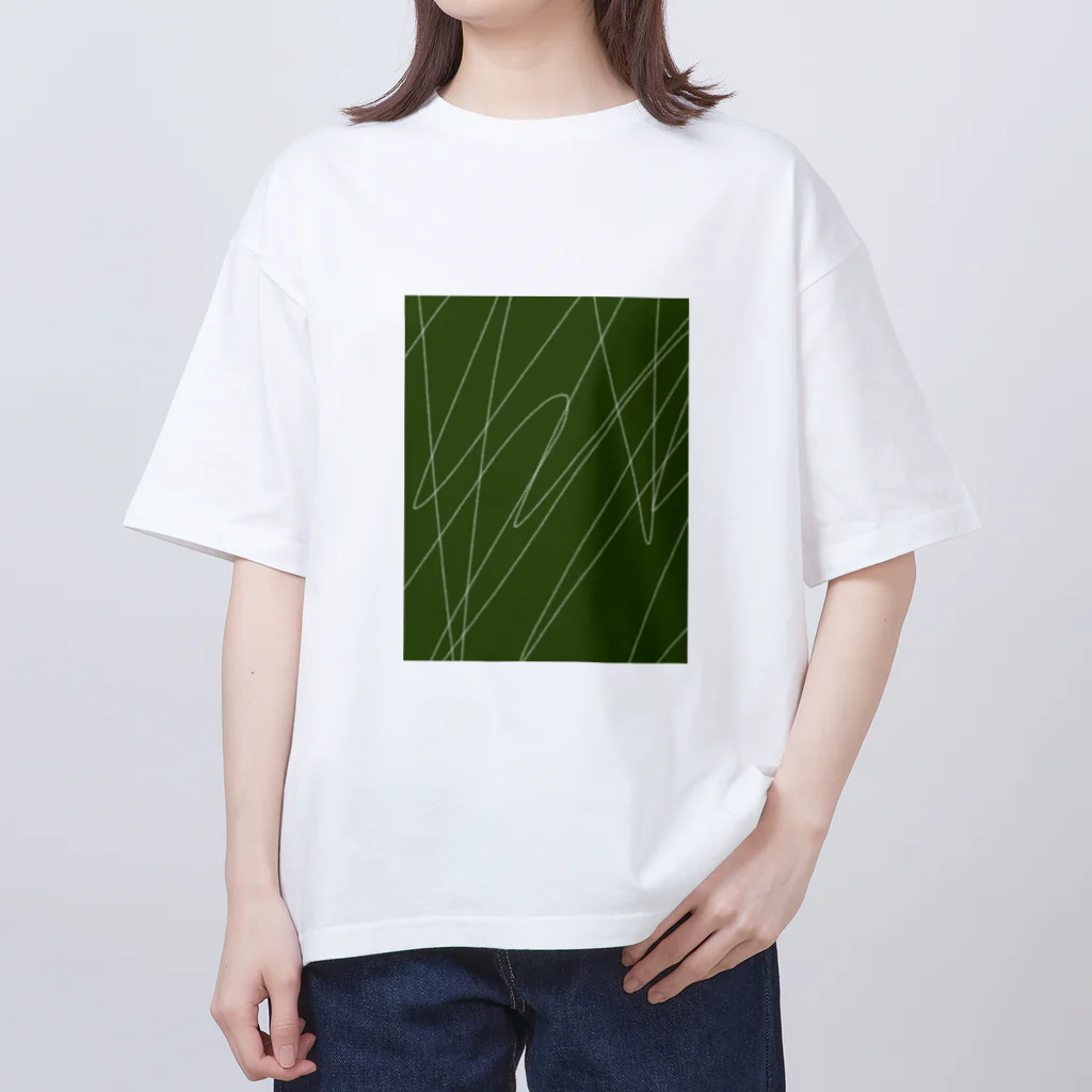 hanaharuのGreen Oversized T-Shirt