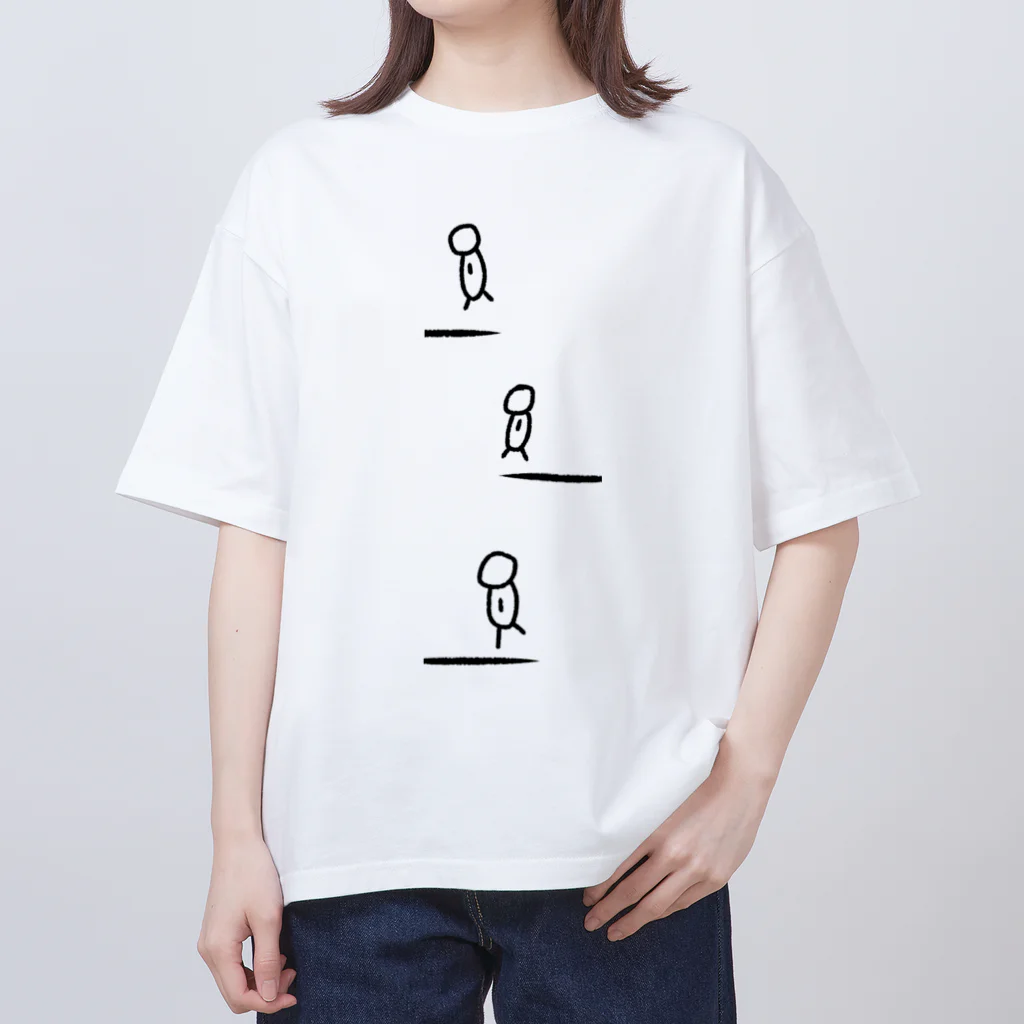 さんかくのどこかに行くかも オーバーサイズTシャツ