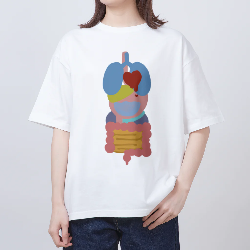 原子の人体スケスケ Oversized T-Shirt