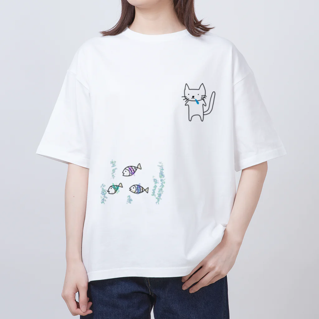 てくてくここちのねこ太 Oversized T-Shirt