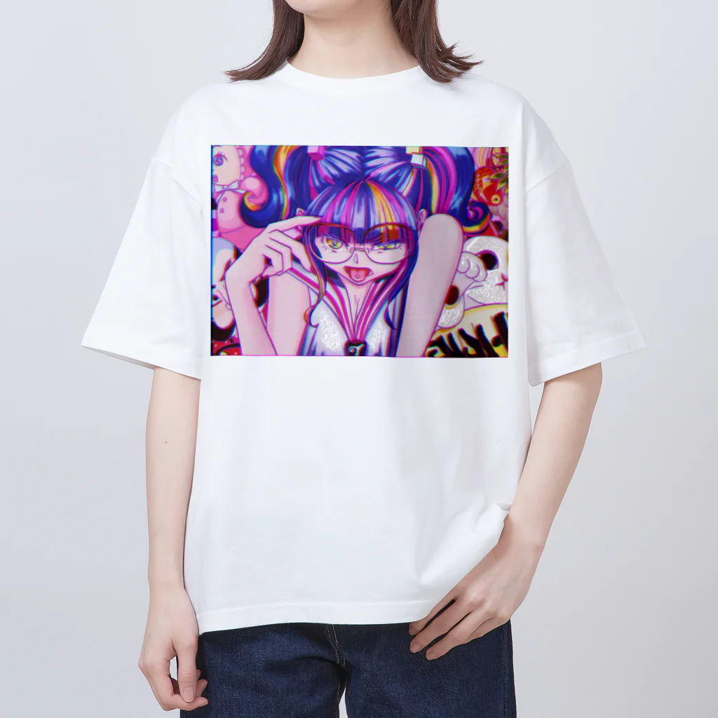 モダンラヂオの【昭和ヤンキー少女】 Oversized T-Shirt