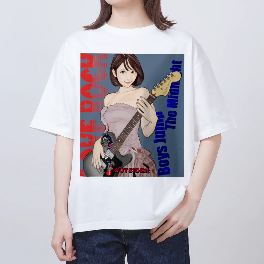 Zac-SDのギター少女 03 （みく） オーバーサイズTシャツ