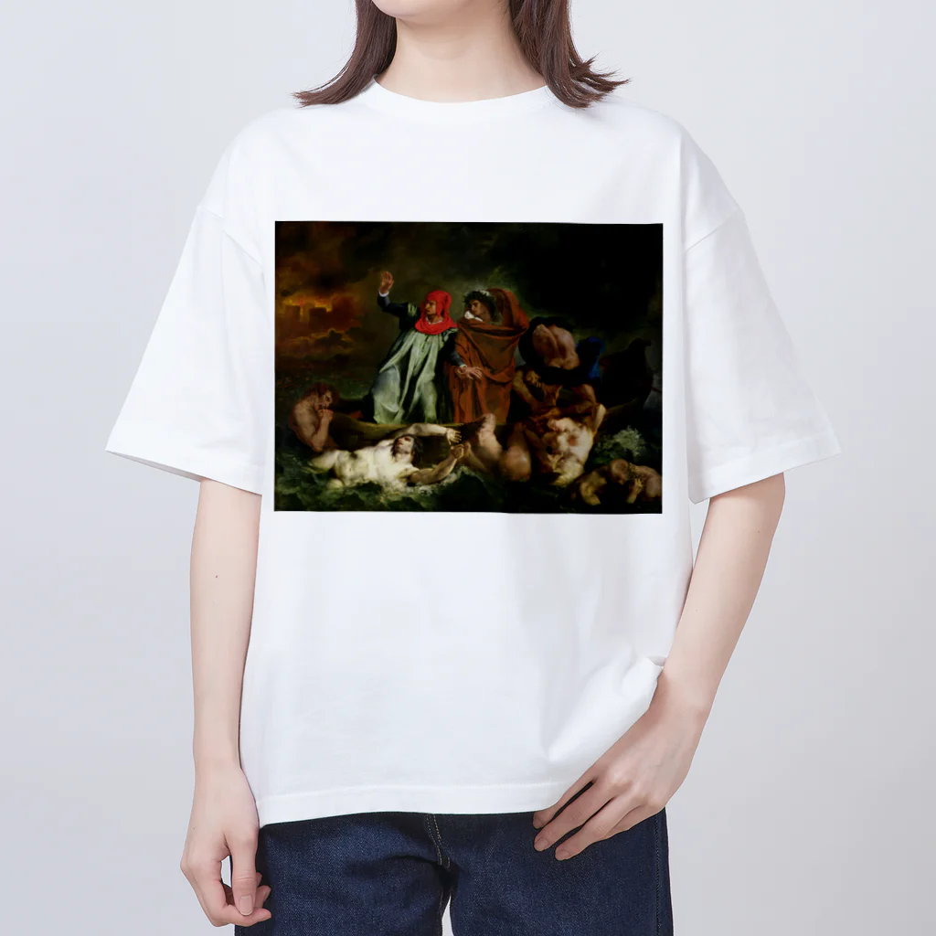 世界美術商店のダンテの小舟 / The Barque of Dante オーバーサイズTシャツ