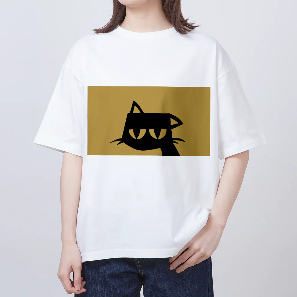 【KOTCH】 Tシャツショップのタレねこ　イエロー Oversized T-Shirt