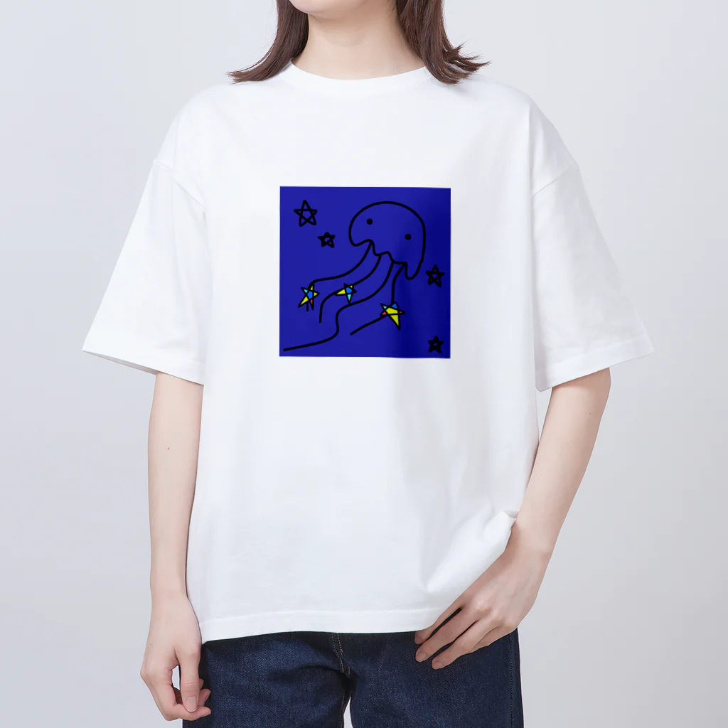 handmade asyouareの天の川クラゲ Oversized T-Shirt