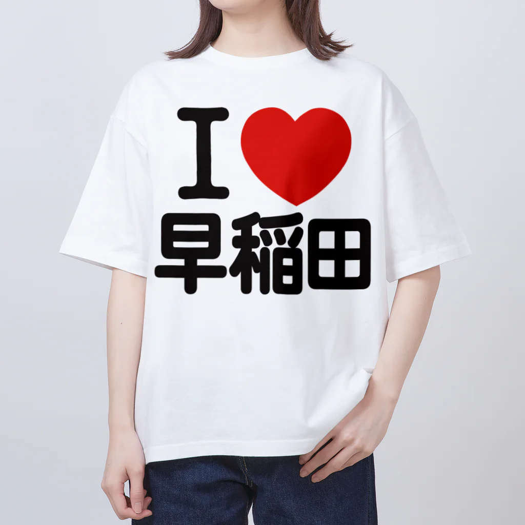 I LOVE SHOPのI LOVE 早稲田 Oversized T-Shirt