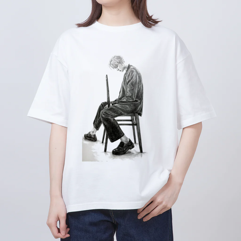 Hoai.art.jpのファンアート EXO チャンヨル　Chanyeol fanart  Oversized T-Shirt