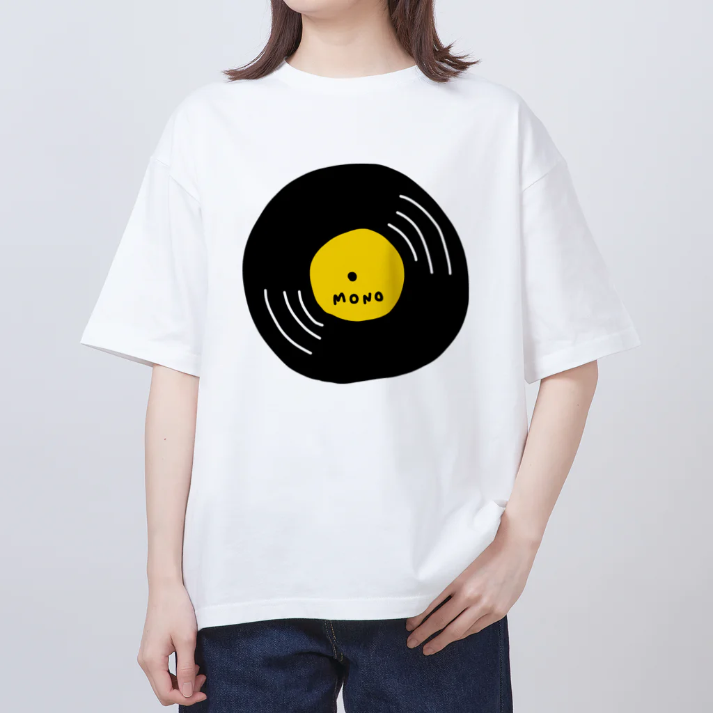 やきぱんのゆるてがきレコード黄 オーバーサイズTシャツ