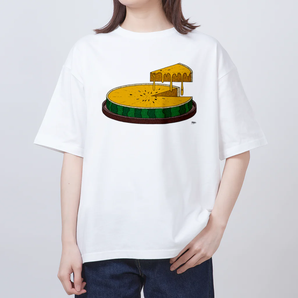 PB.Designsのスイカピッツァ/黄 オーバーサイズTシャツ