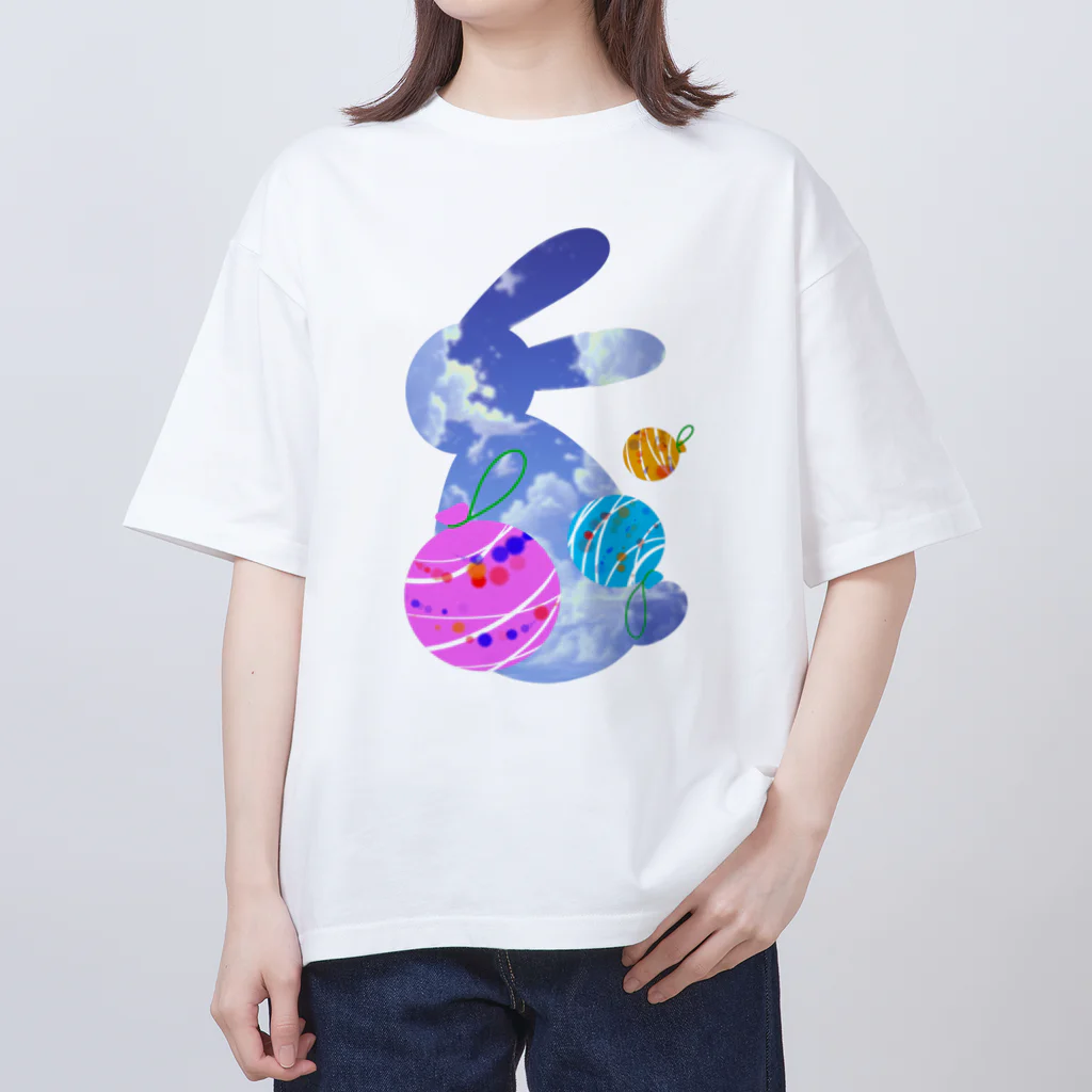 Rabbitflowerの夏の思い出 オーバーサイズTシャツ