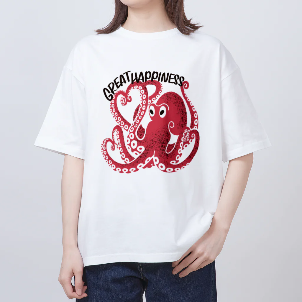 necodake 支店のGREAT HAPPINESS Oversized T-Shirt