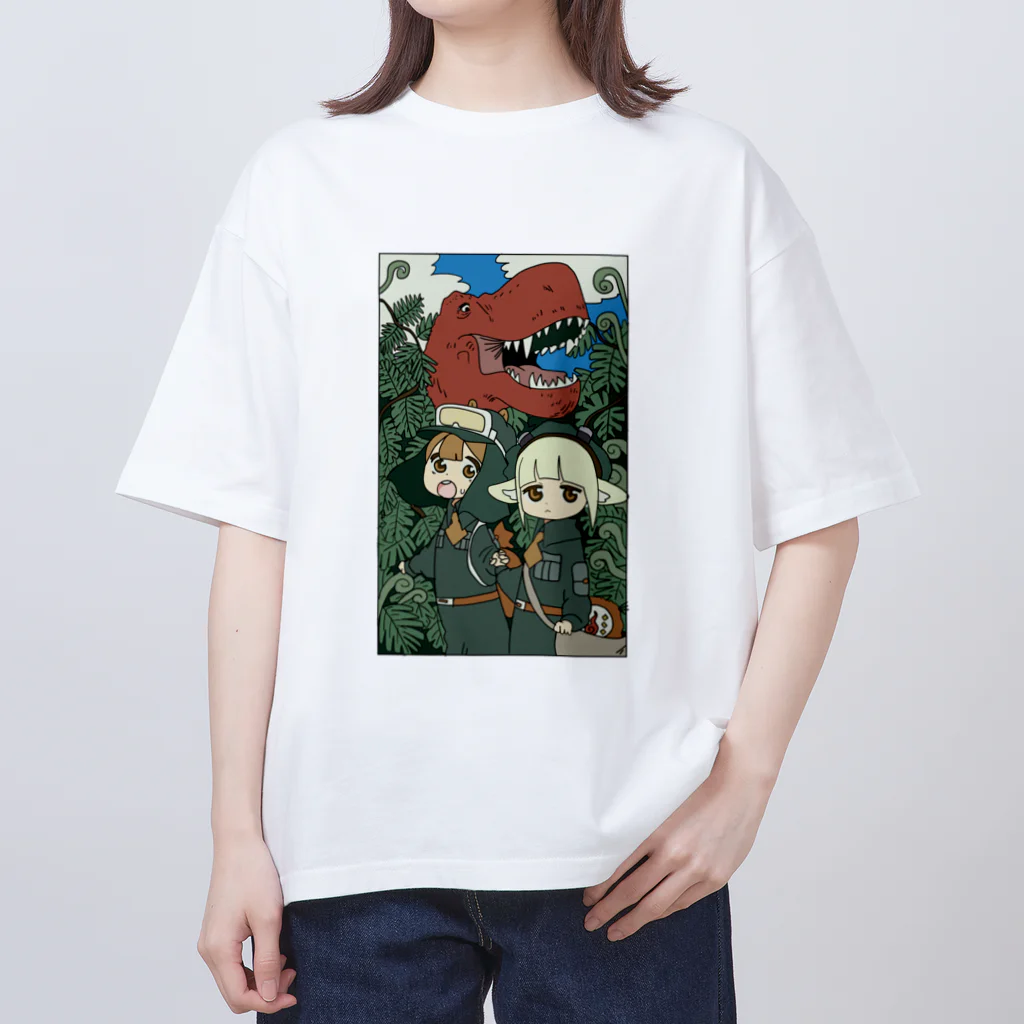 もず せいじのお店のふたりの大冒険(カラー) オーバーサイズTシャツ