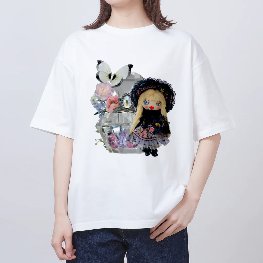 ニコリッペ のブラックファンタジーニコリッペ星人 Oversized T-Shirt