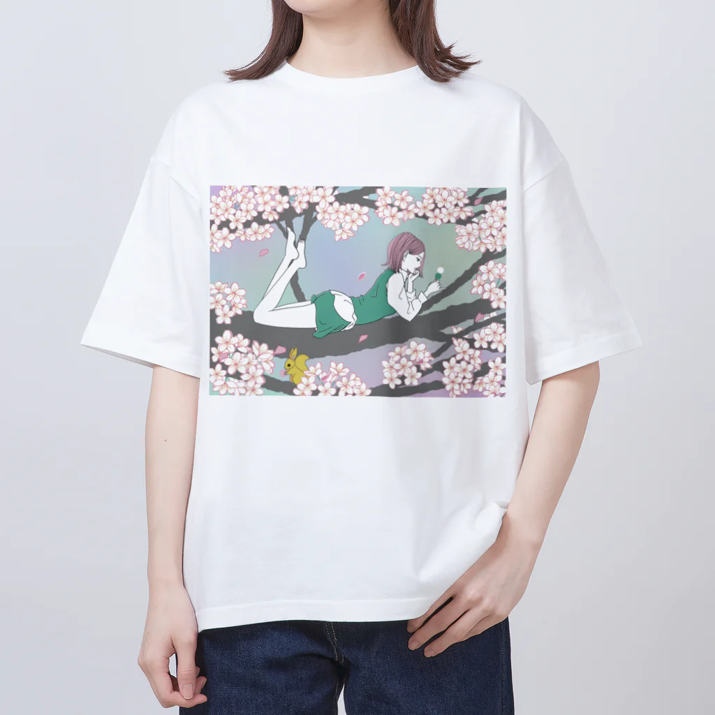 melancholy shopの淡い春 Oversized T-Shirt