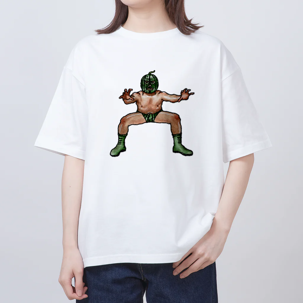KINのsuika-masuku_01 オーバーサイズTシャツ