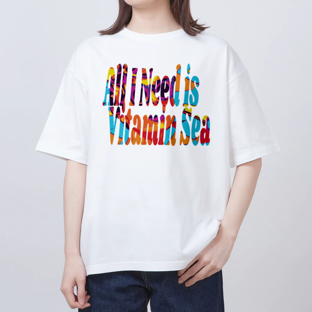 ぷんすこ(♂)のAll I Need is Vitamin Sea オーバーサイズTシャツ