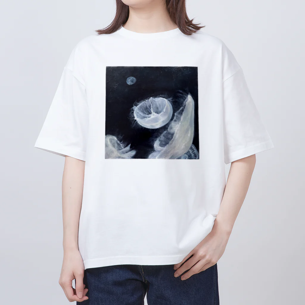yumik0zai_shopの海月_クラゲ オーバーサイズTシャツ