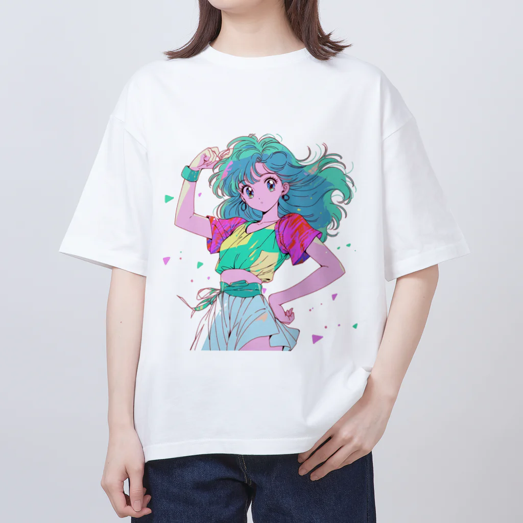 Haku.のニューレトロガール Oversized T-Shirt