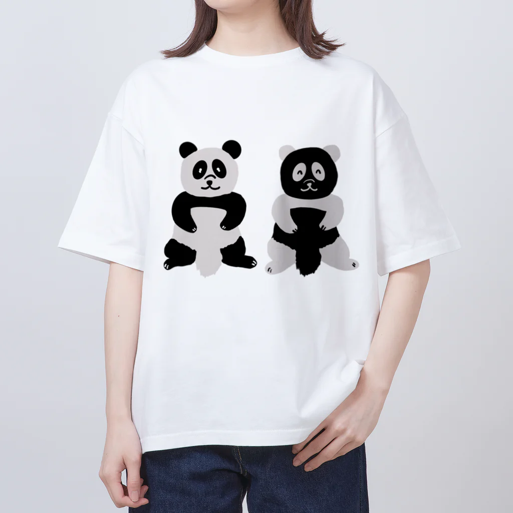 シュンボーヤの宝箱のパンダとダンパ Oversized T-Shirt