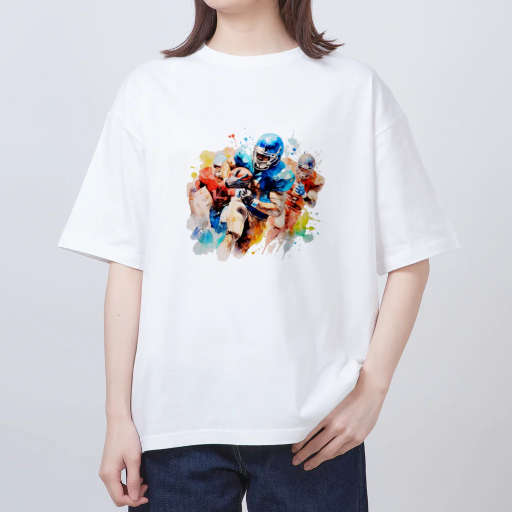 SUN33のAmerican football Oversized T-Shirt