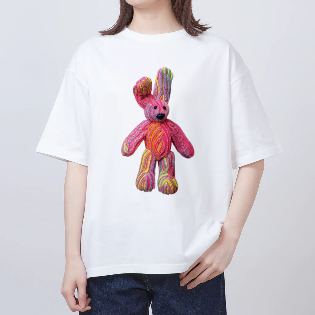 NAKED QUILTのウサチャ Oversized T-Shirt