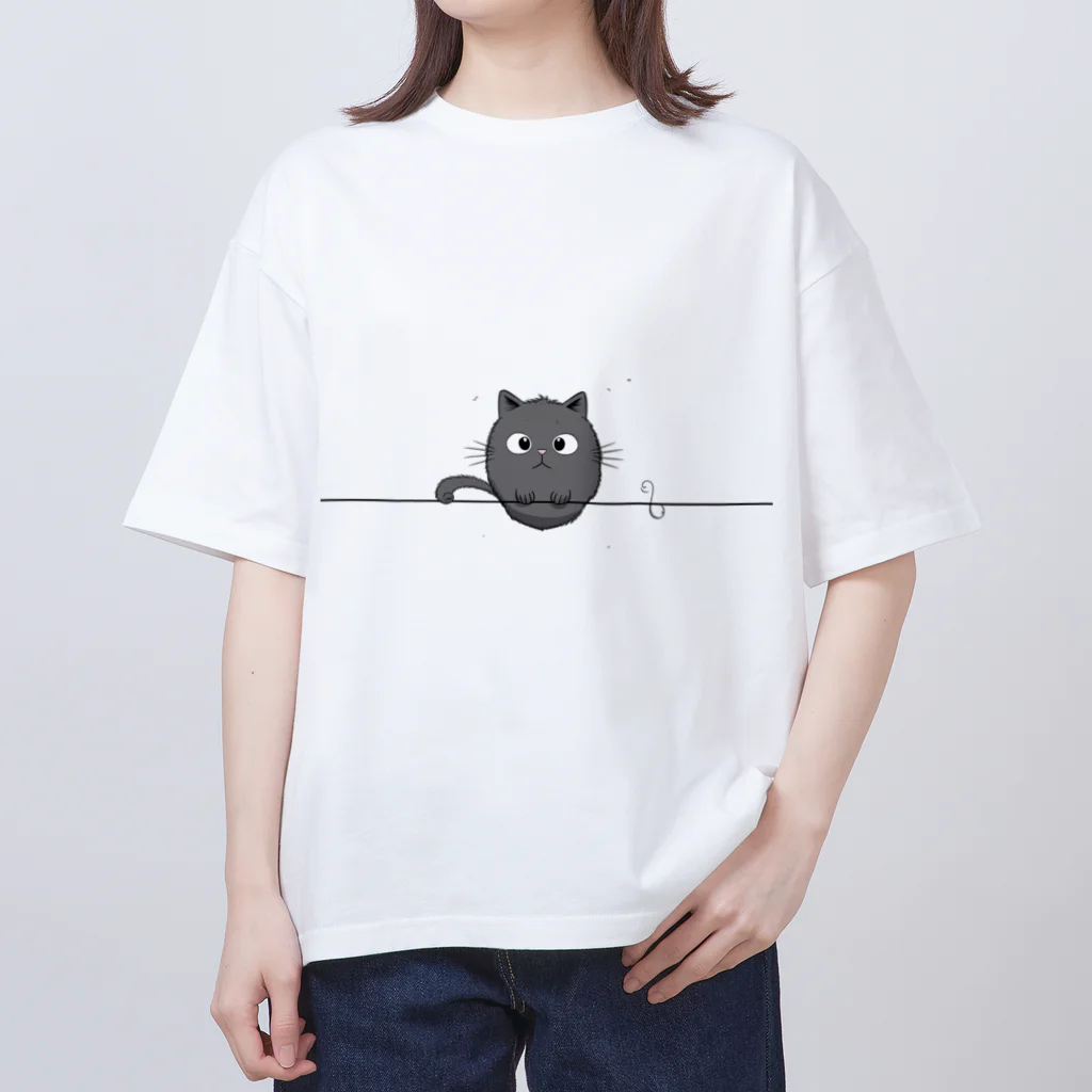 Yokogawaのはらはら猫 Oversized T-Shirt