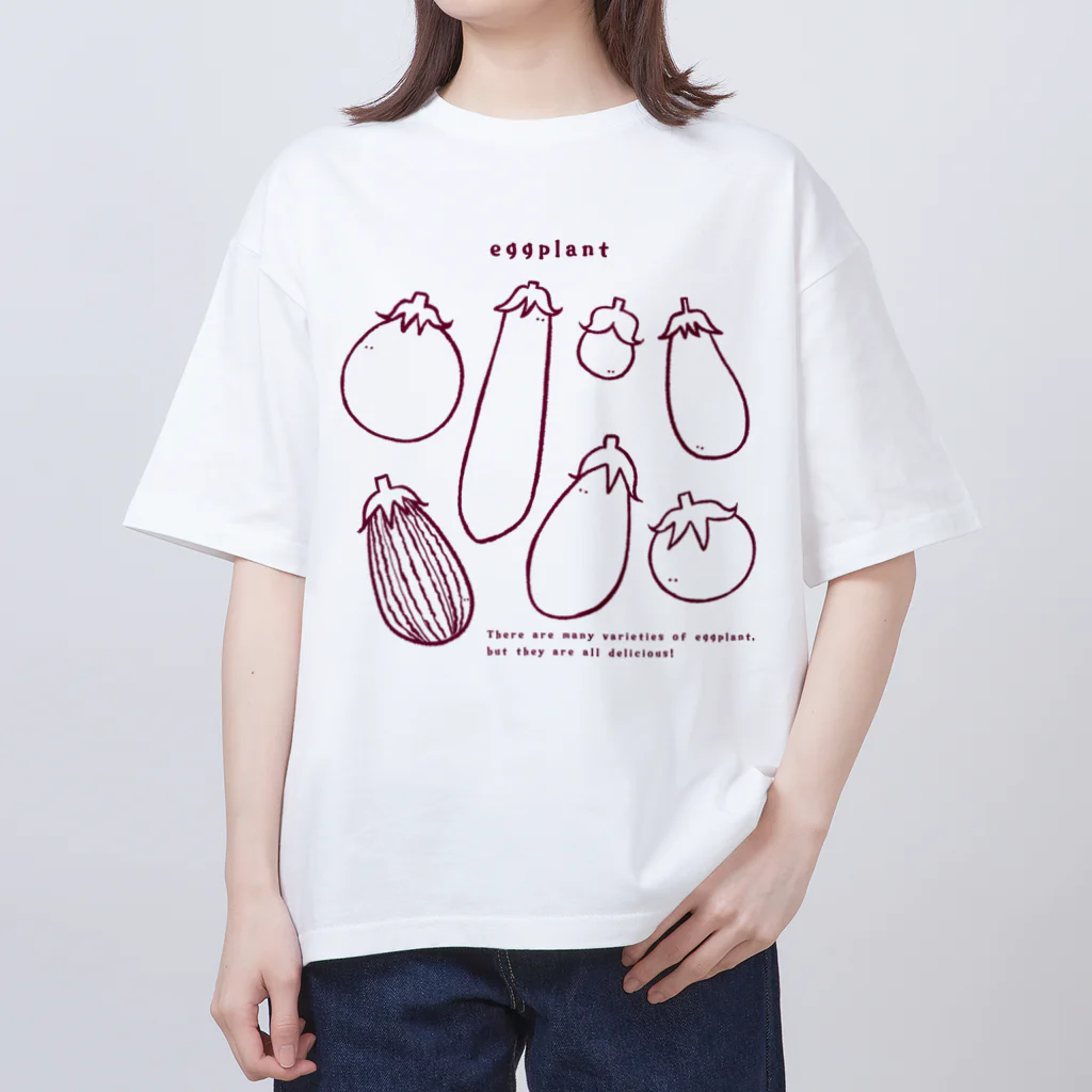 Aランチサラダ付SHOPの夏のeggplantさん1 Oversized T-Shirt