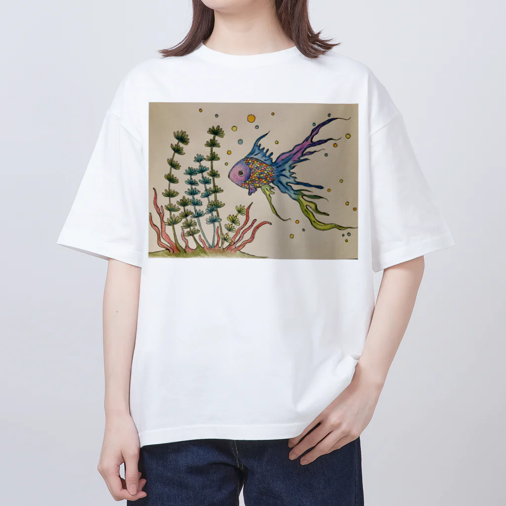 suuのカラフルさかな オーバーサイズTシャツ