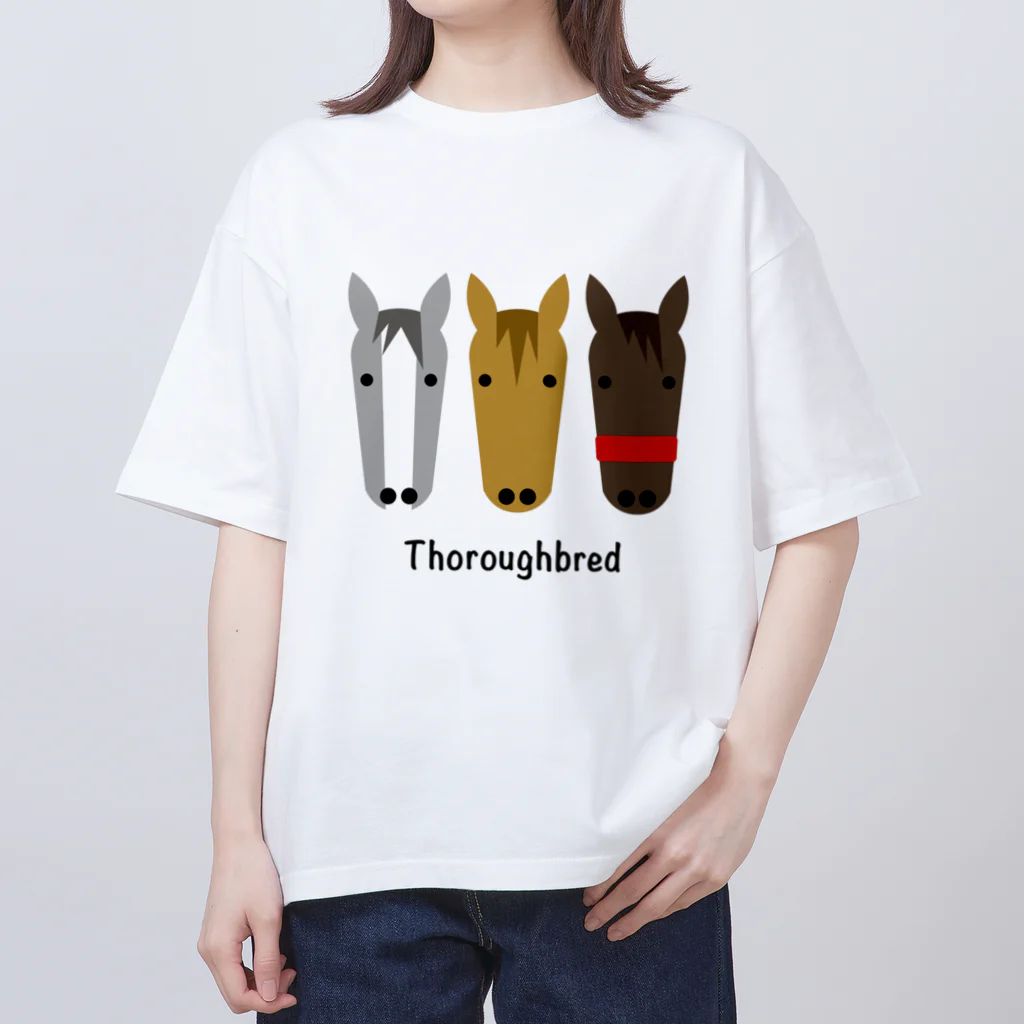 Uma-Tの競馬・サラブレッド Oversized T-Shirt