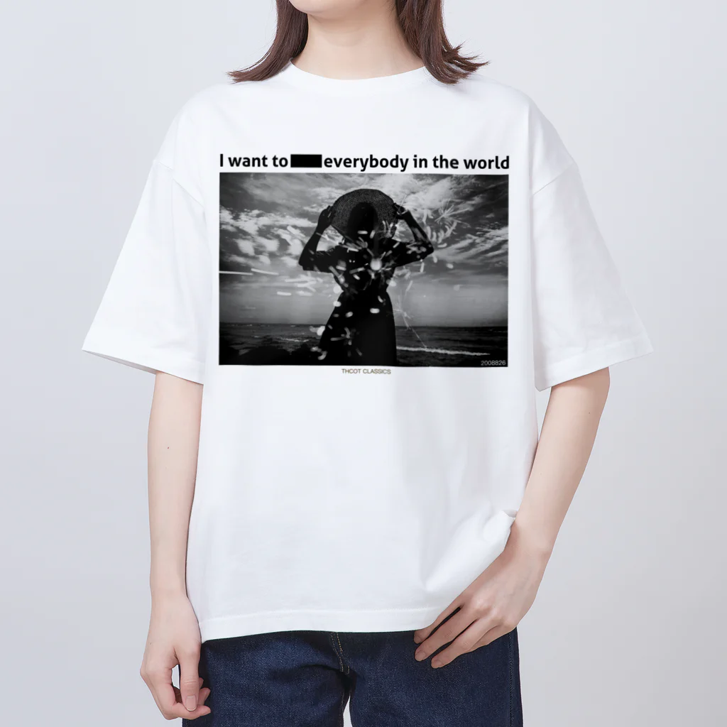 THCOT CLASSICS オカラジグッズ STOREの2023八尺様T　2chメモリアルシリーズ Oversized T-Shirt