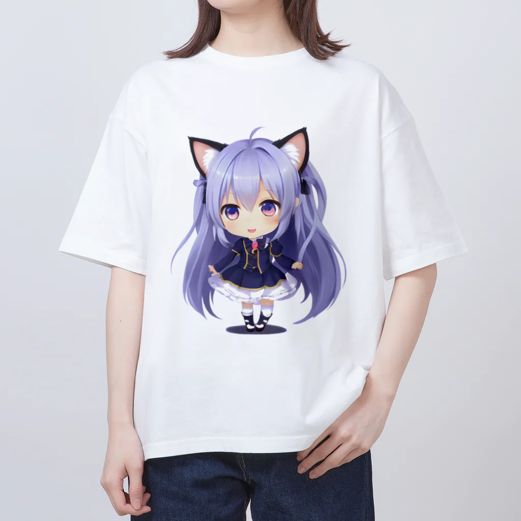 KAZAHANAのネコ耳ふぅちゃん Oversized T-Shirt
