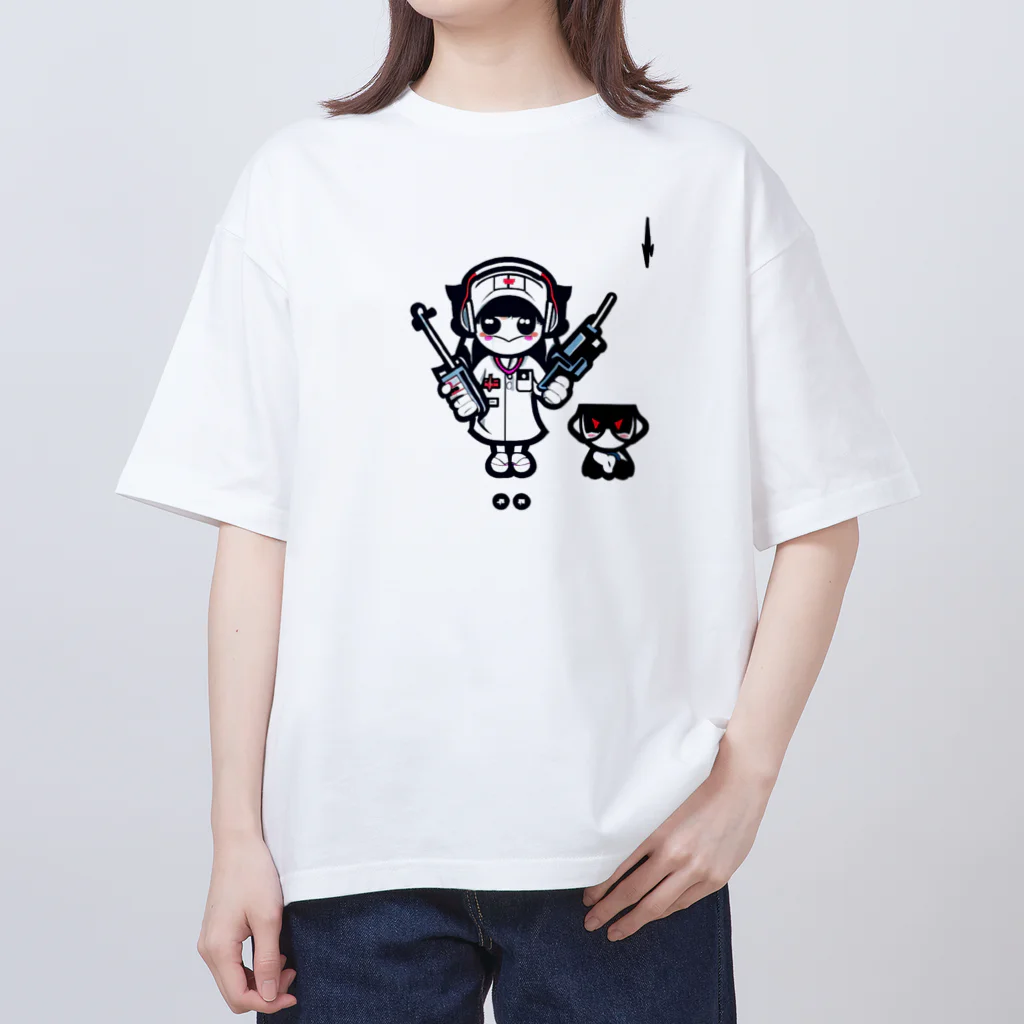 CuteCombatのCuteCombat_nurse(ナース)_ver.002 Oversized T-Shirt