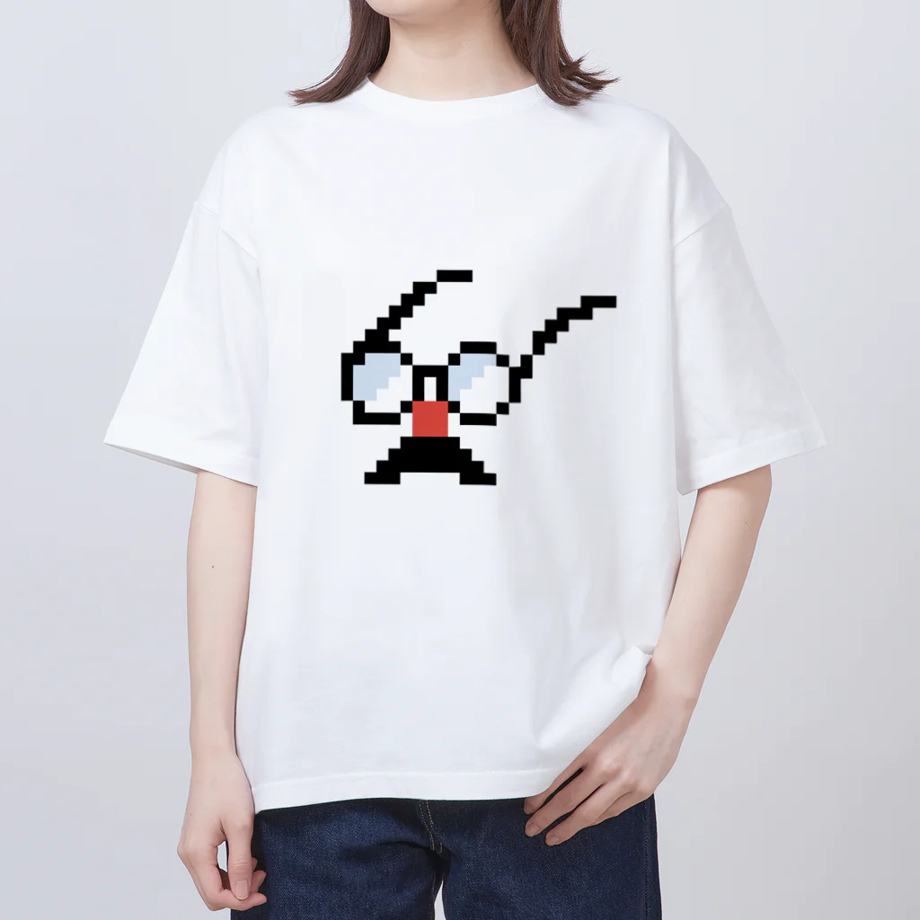 satayaのドット絵の鼻メガネです Oversized T-Shirt