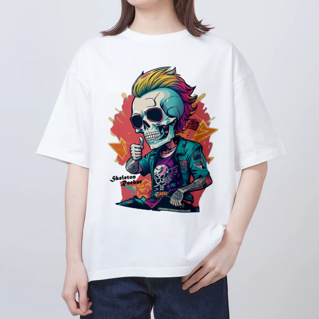 KUSUZINIA'S SHOPのスケルトンロッカー Oversized T-Shirt